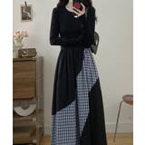 切り替えクルーネック長袖ワンピース | Ulysses | 詳細画像5 