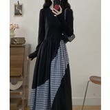 切り替えクルーネック長袖ワンピース | Ulysses | 詳細画像7 