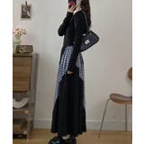 切り替えクルーネック長袖ワンピース | Ulysses | 詳細画像8 