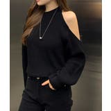 シンプルオフショルダーニットトップス | Ulysses | 詳細画像1 