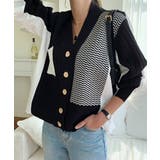 ブラック | ニット切り替えトップス | Ulysses