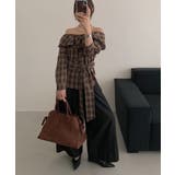 ボートネックチェック柄トップス | Ulysses | 詳細画像3