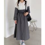 Poloネック配色ワンピース | Ulysses | 詳細画像2 