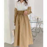 モカ | Poloネック配色ワンピース | Ulysses