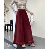 ボルドー | フリルコーデュロイパンツ | Ulysses