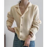 オフホワイト | ボタンでニットセーター | Ulysses