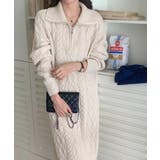 オフホワイト | ニットセーターワンピース | Ulysses