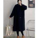 ブラック | 裏起毛パーカワンピース | Ulysses