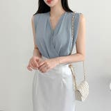 Vネックノースリーブブラウス | Ulysses | 詳細画像12 