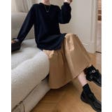 切り替えクルーネック長袖ワンピース | Ulysses | 詳細画像2