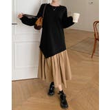 切り替えクルーネック長袖ワンピース | Ulysses | 詳細画像8