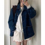 ブルー | ボタンダウンポケットデニムジャケット | Ulysses