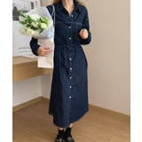 ボタンダウンボタンでデニムワンピース | Ulysses | 詳細画像5 