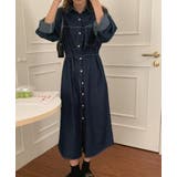 ボタンダウンボタンでデニムワンピース | Ulysses | 詳細画像8 