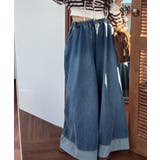 切り替えデニムワイドパンツ | Ulysses | 詳細画像1