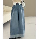 切り替えデニムワイドパンツ | Ulysses | 詳細画像2