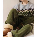 クルーネックジャカード長袖セーター | Ulysses | 詳細画像5 