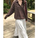 ボタンダウンボーダー柄ボタンでニットトップス | Ulysses | 詳細画像4