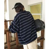 ボタンダウンボーダー柄ボタンでニットトップス | Ulysses | 詳細画像7