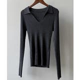 Vネック長袖ニットトップス | Ulysses | 詳細画像5 