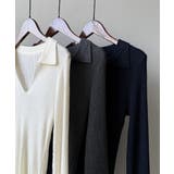 Vネック長袖ニットトップス | Ulysses | 詳細画像7 