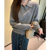 グレー | 襟付きボタンでニットセーター | Ulysses