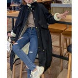 ブラック | 襟付きジップスポケットファーコート | Ulysses