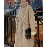 モカ | 襟付きジップスポケットファーコート | Ulysses