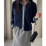 ボタンダウン切り替えボタンでニットトップス | Ulysses | 詳細画像3 