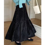 ブラック | ドット柄スカート | Ulysses