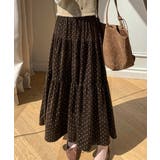 ブラウン | ドット柄スカート | Ulysses