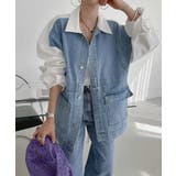 襟付きデニム切り替えジャケット | Ulysses | 詳細画像1