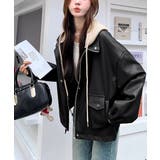 フード取り外せ合成皮革ジャケット | Ulysses | 詳細画像1