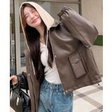 フード取り外せ合成皮革ジャケット | Ulysses | 詳細画像6