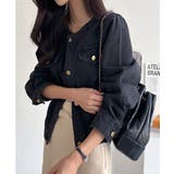 クルーネックボタンでデニムジャケット | Ulysses | 詳細画像1 