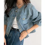 クルーネックボタンでデニムジャケット | Ulysses | 詳細画像4 