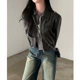 襟付きジップスPUレザージャケットジャケット | Ulysses | 詳細画像2