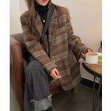 ポケットボタンでチェック柄スーツジャケット | Ulysses | 詳細画像5 