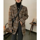 ポケットボタンでチェック柄スーツジャケット | Ulysses | 詳細画像8 