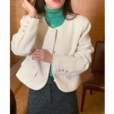 シングルブレストクルーネック長袖ジャケット | Ulysses | 詳細画像1 