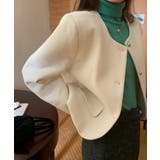 シングルブレストクルーネック長袖ジャケット | Ulysses | 詳細画像2 