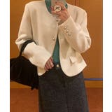 シングルブレストクルーネック長袖ジャケット | Ulysses | 詳細画像3 