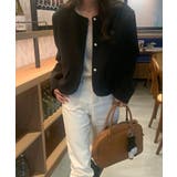 シングルブレストクルーネック長袖ジャケット | Ulysses | 詳細画像4 