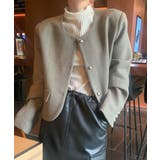 シングルブレストクルーネック長袖ジャケット | Ulysses | 詳細画像6 