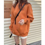 オレンジ | クルーネック長袖トップス | Ulysses