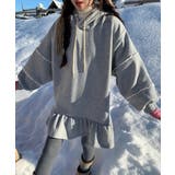 グレー | フード付きレース長袖ワンピース | Ulysses