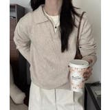 Vネックニット長袖トップス | Ulysses | 詳細画像5 