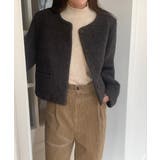 クルーネックボタンでメルトンジャケット | Ulysses | 詳細画像1 