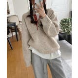 ハーフネックボタンでドローストリングニットトップス | Ulysses | 詳細画像2