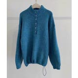 ハーフネックボタンでドローストリングニットトップス | Ulysses | 詳細画像4